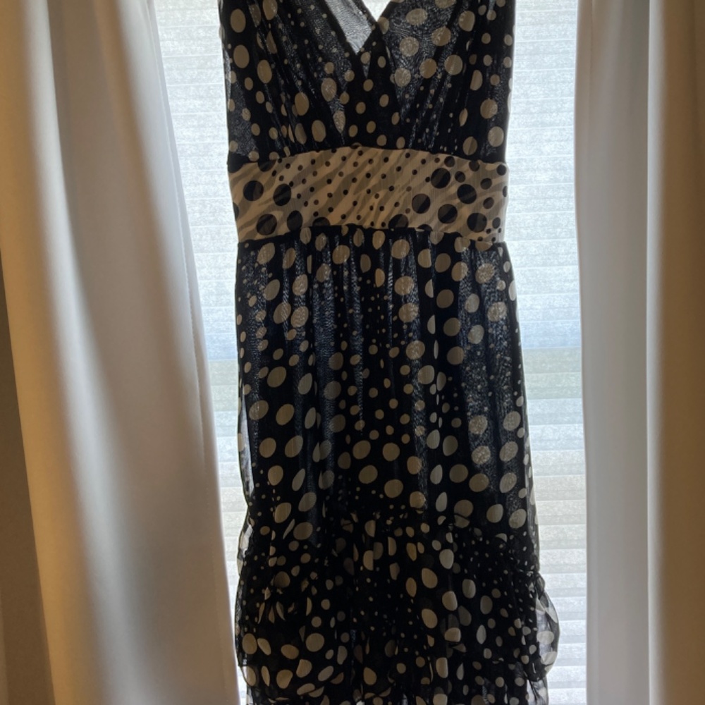 Zsa Zsa black/white Woman’s party dress/ size small (6)